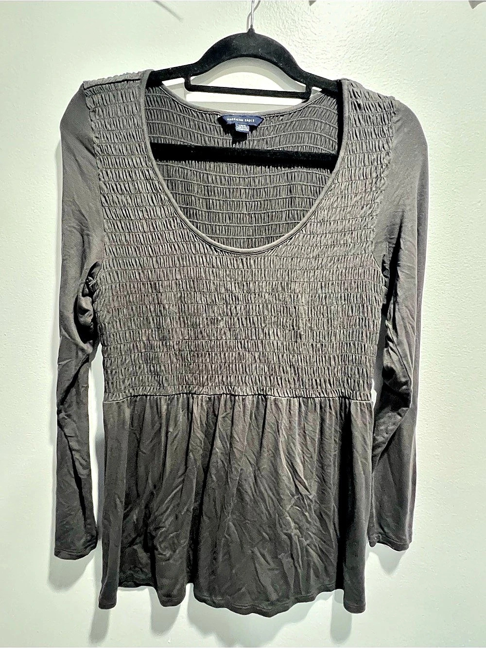 American Eagle Gray Long Sleeve Tunic